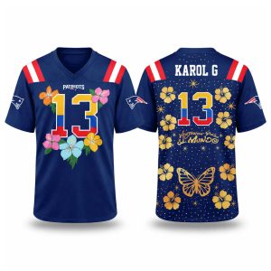Patriots 2027 Karol G Viajando Por El Mundo Tropitour Jersey