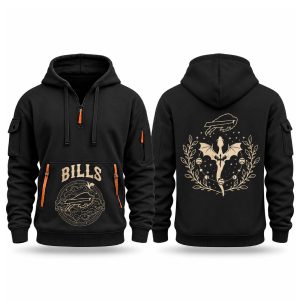Bills Fourth Wings Night 2026 Quarter Zip Hoodie