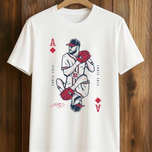 Chris Sale Atlanta Baseball Ace Signature Playing Card Shirt