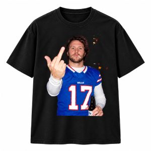 Josh Allen Middle Finger Football T Shirt