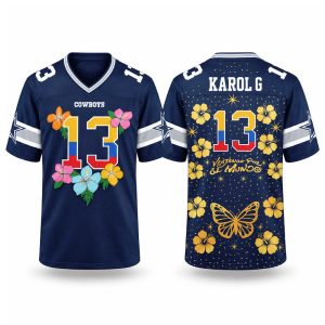 Cowboys 2027 Karol G Viajando Por El Mundo Tropitour Jersey