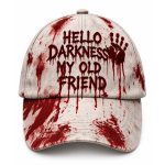 2026 Hello Darkness My Old Friend Halloween Blood Hat