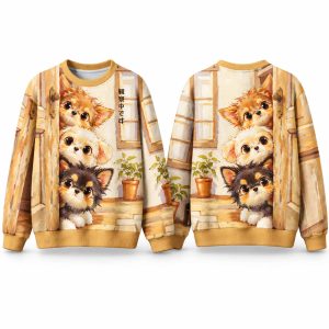 Christmas Peek a Pup Ugly Sweater 1