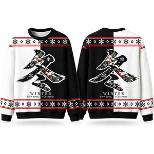 Christmas Winter Kanji Ugly Sweater 1