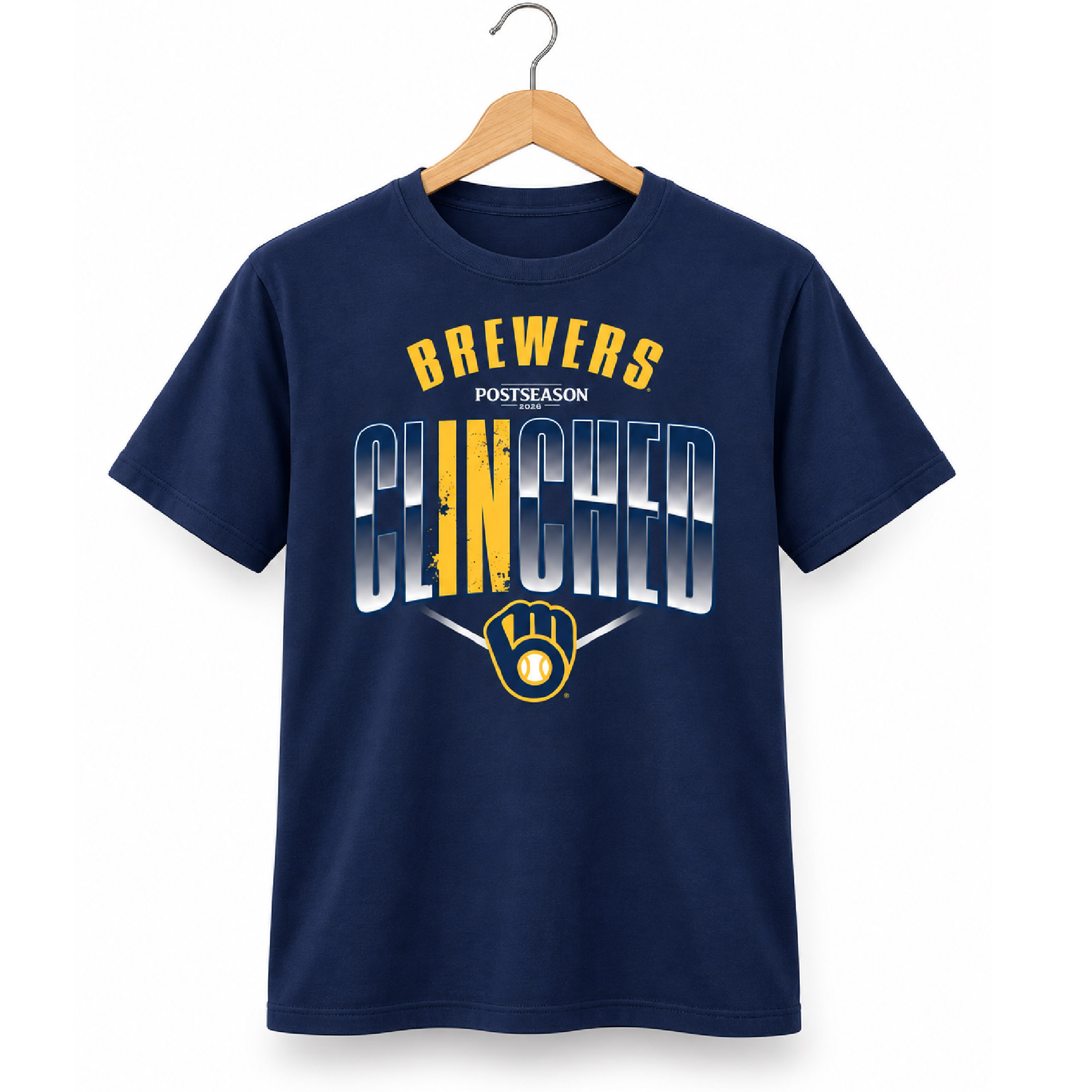 Brewers Clinched Postseason Locker Room 2026 Shirt 2 Brewers Clinched Postseason Locker Room 2026 Shirt (2)