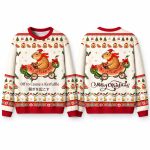 Christmas Capybara Drive Watermelon Car Off To Cause A Kerfuffle Ugly Sweater