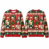 Christmas Cat Patch Meme Ugly Sweatshirt 1
