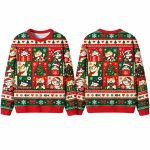 Christmas Cat Patch Meme Ugly Sweater