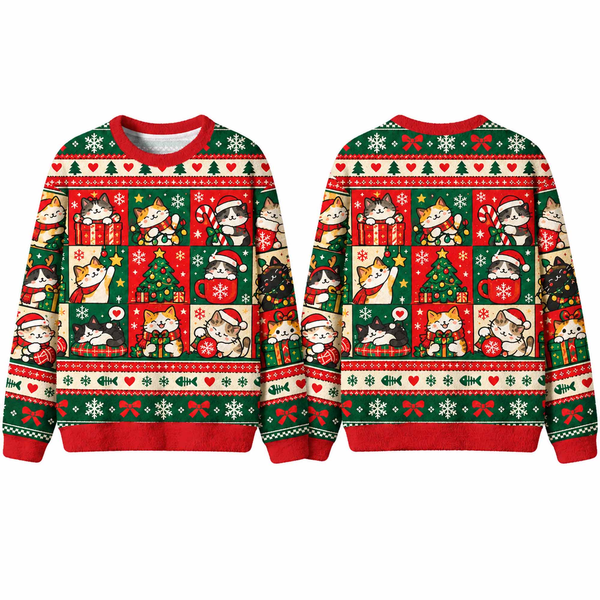 Christmas Cat Patch Meme Ugly Sweater 1 Christmas Cat Patch Meme Ugly Sweatshirt 1
