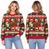 Christmas Cat Patch Meme Ugly Sweater 3 Christmas Cat Patch Meme Ugly Sweatshirt 2