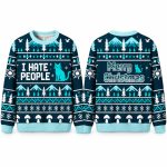 Christmas I Hate People Indifferent Holiday Night Ugly Sweater