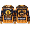 Christmas Shining Funny Skeleton Ugly Sweater 1