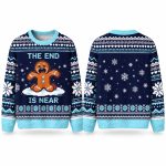 Christmas Weeping Gingerbread Man Ugly Sweater