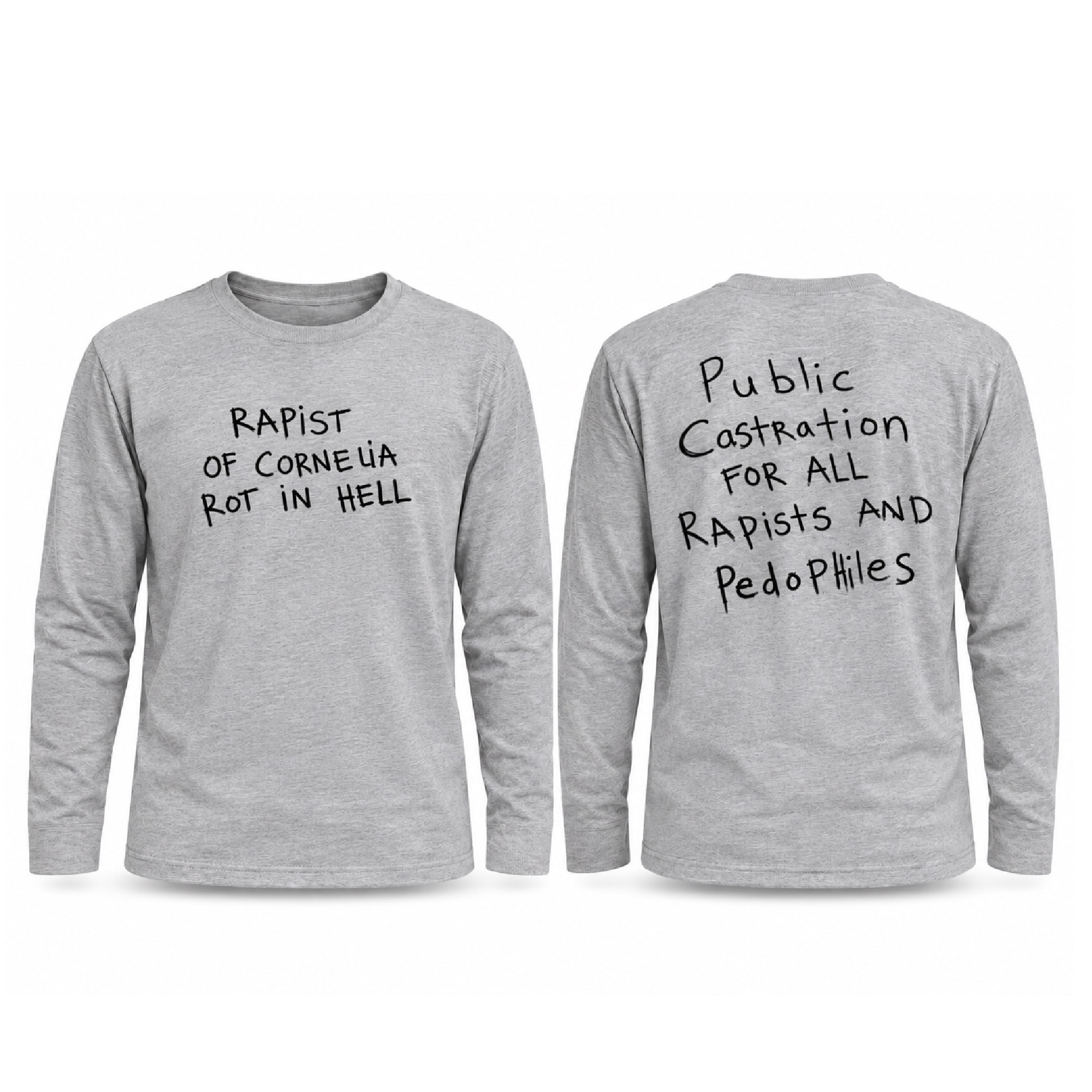 Frank Lero Rapist Of Cornelia Rot In Hell Sweatshirt Frank Lero Rapist Of Cornelia Rot In Hell Sweatshirt
