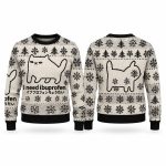 I Need Ibuprofen Cat Christmas Ugly Sweater