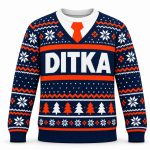 Christmas Mike Ditka Bears Costume Ugly Sweater