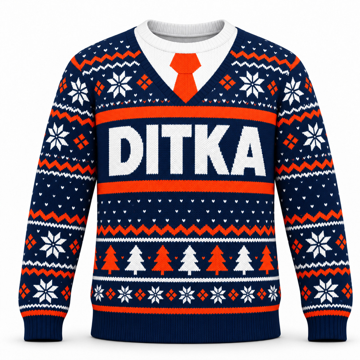 Christmas Mike Ditka Bears Costume Ugly Sweater Christmas Mike Ditka Bears Costume Ugly Sweater
