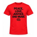 Tom Morello Power To The People Peace Love Justice And Music Shirt